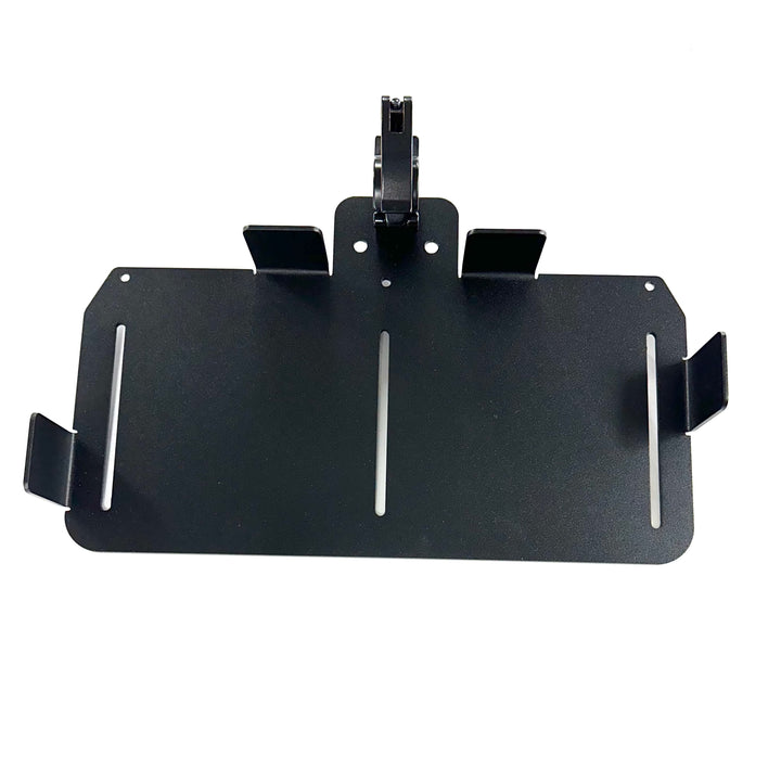 BPF Universal Pelican Vault V800 and V730 Case Mounting brackets in black powder-coated steel, designed for secure and tool-free installation of Pelican Vault cases.