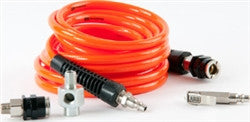ARB Pump Up Kit (Use With ARB Air Compressor) featuring a coiled orange air hose with metal connectors for off-road and overlanding tire inflation and air tool use.