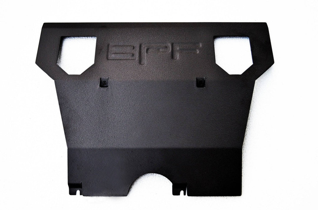 BPF 2005-2015 Toyota Tacoma Skid Plate in durable black powder-coated steel with precision CNC fabrication, designed for OEM fitment and heavy-duty truck protection.