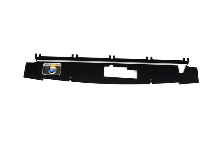 BPF 05-11 Toyota Tacoma Radiator Cover made of black powder-coated steel, CNC fabricated for OEM fitment and durability, designed for easy bolt-on installation on Toyota Tacoma trucks.